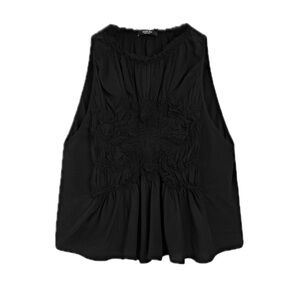 MASSIMO DUTTI BLACK CAMI TOP